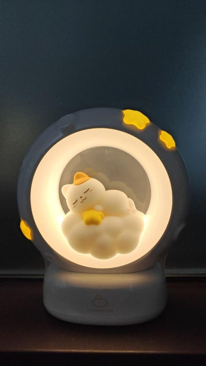 Sleeping Cat LED Night Lamp
