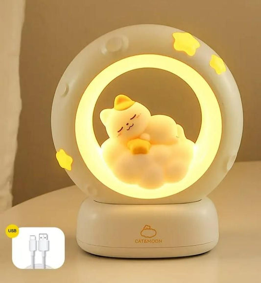 Sleeping Cat LED Night Lamp
